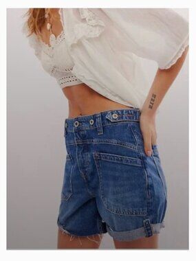 Free People - We The Free Palmer Cuffed Shorts Size 24 NWOT